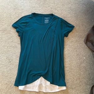 Two tone nursing blouse